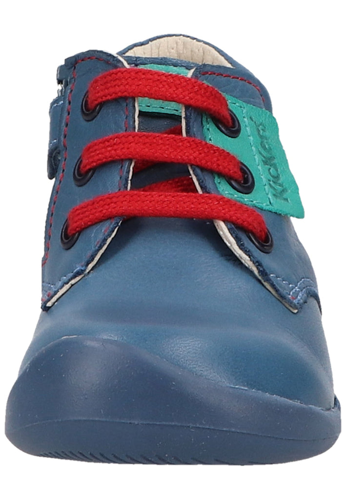 Kickers Halbschuhe Nappaleder Blau/Grün