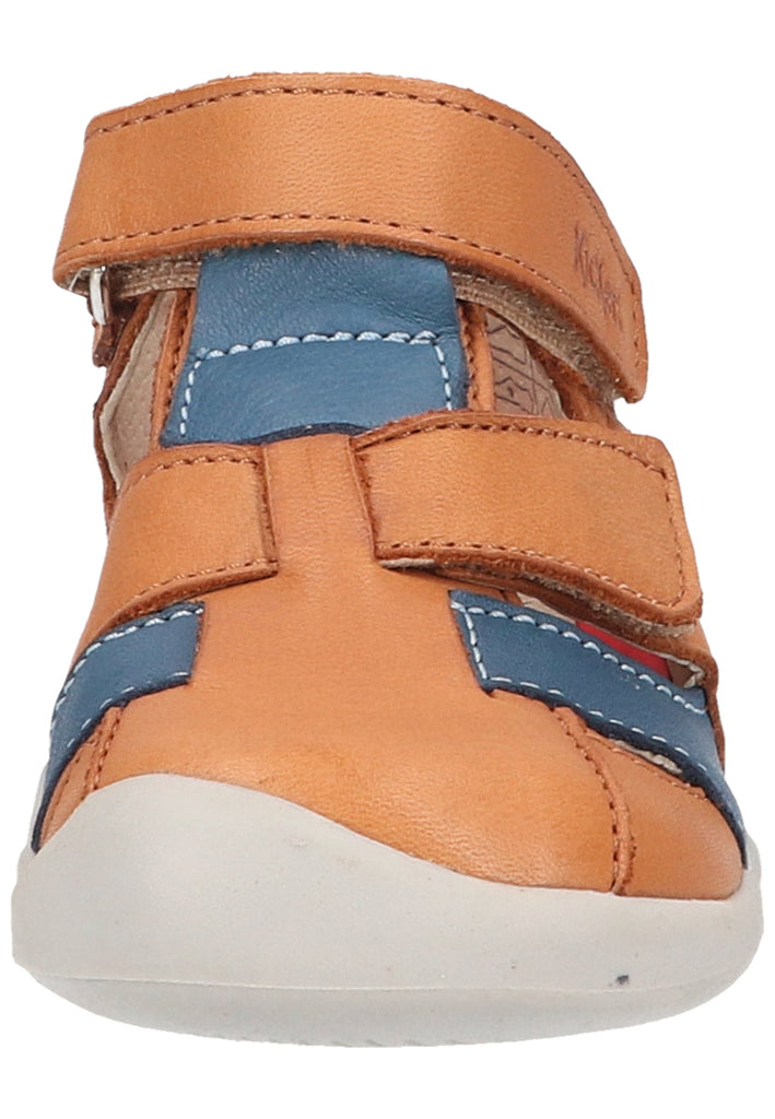 Kickers Halbschuhe Nappaleder Braun/Blau