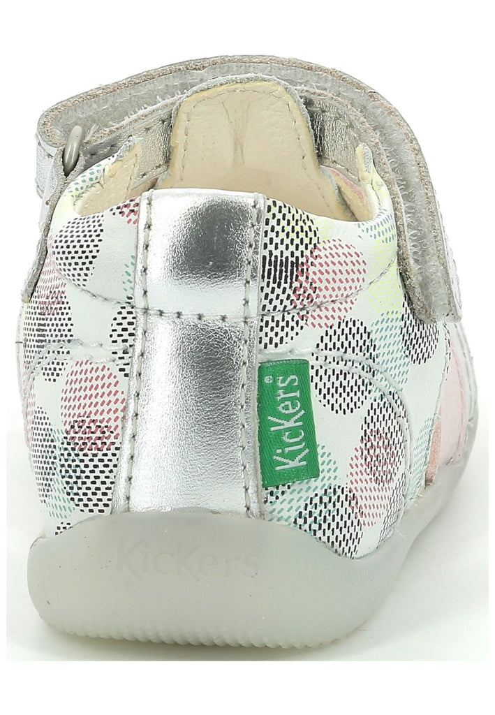 Kickers Halbschuhe Nappaleder Rosa/Silber