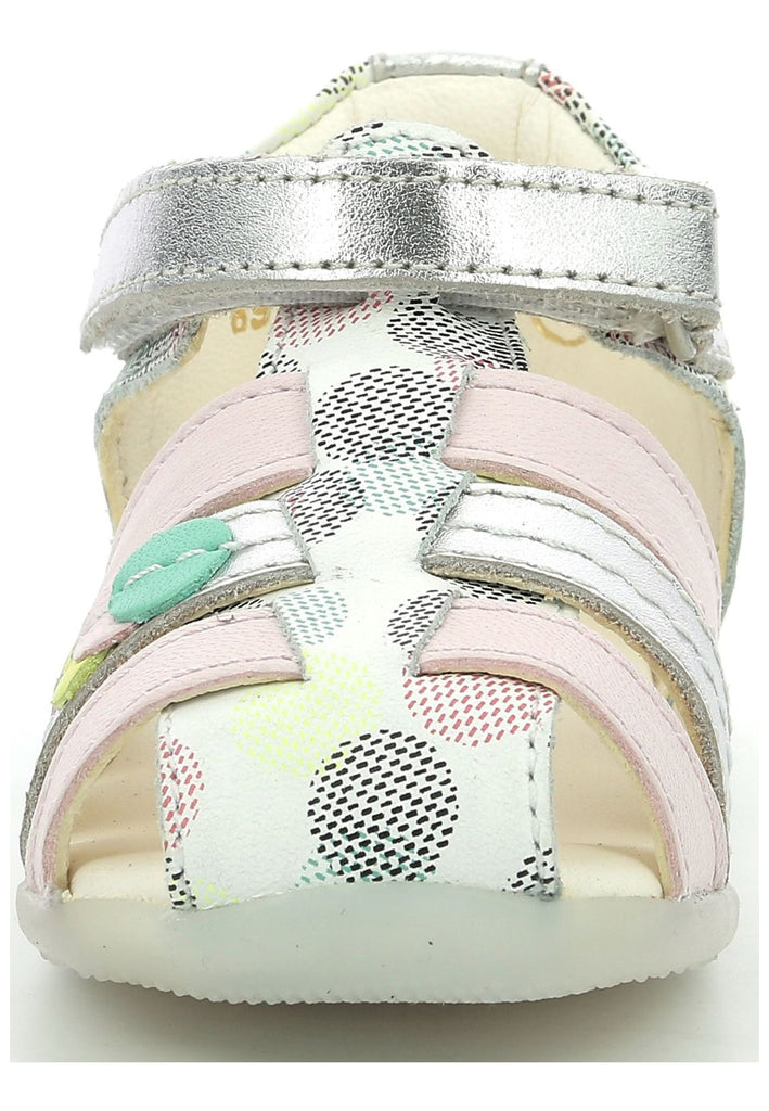 Kickers Halbschuhe Nappaleder Rosa/Silber