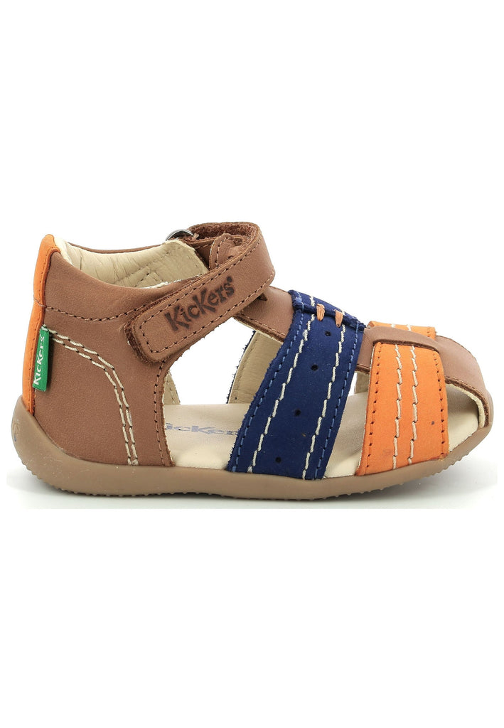 Kickers Halbschuhe Nubukleder Braun/Orange