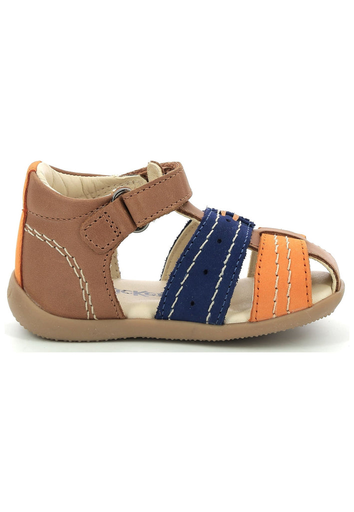 Kickers Halbschuhe Nubukleder Braun/Orange