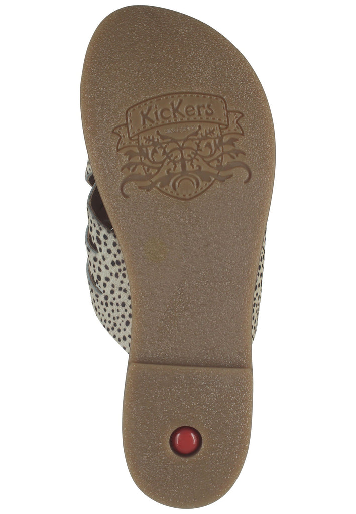 Kickers Pantoletten Leder Braun