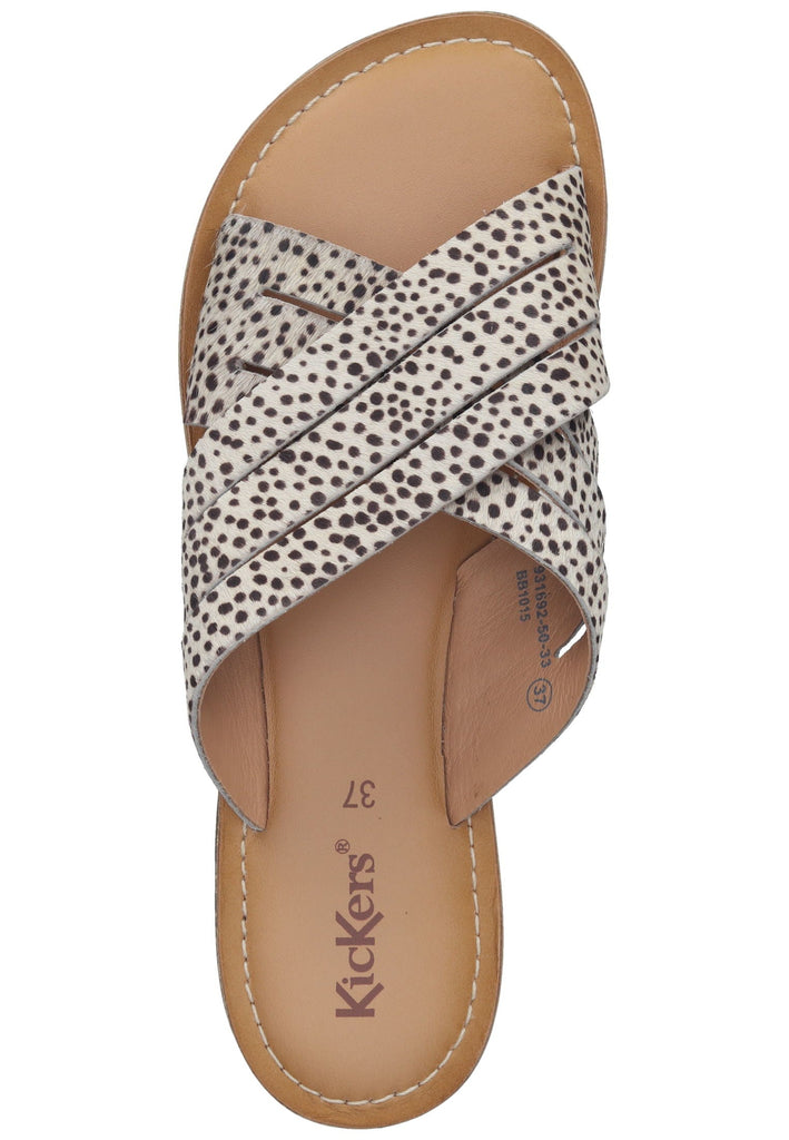 Kickers Pantoletten Leder Braun