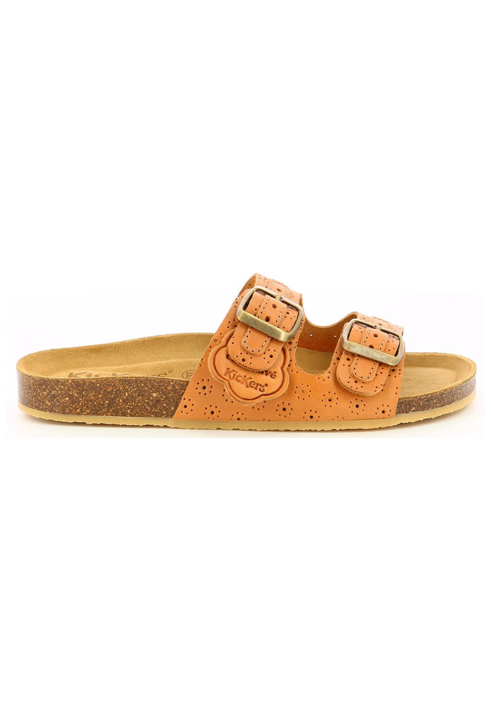 Kickers Pantoletten Leder Camel