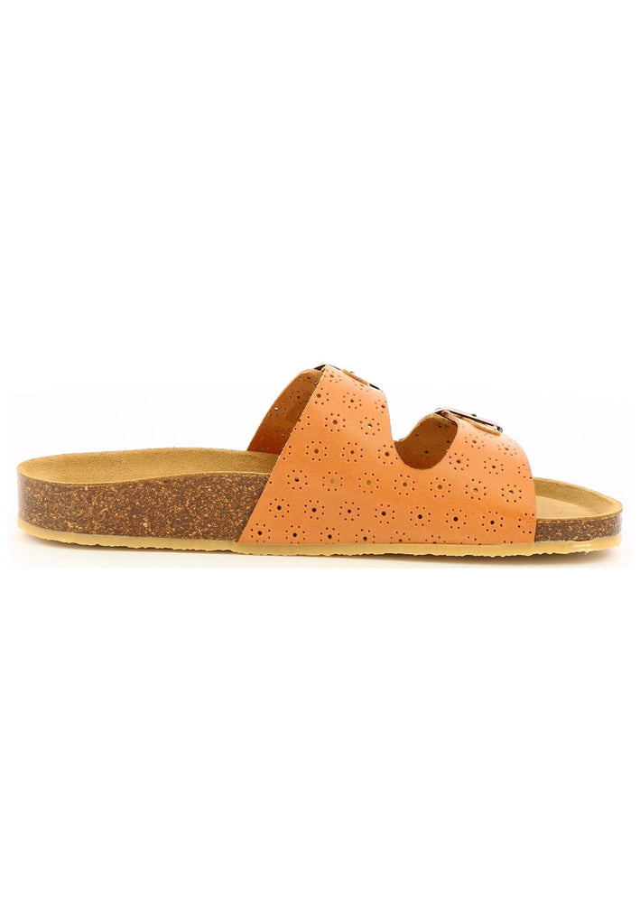 Kickers Pantoletten Leder Camel