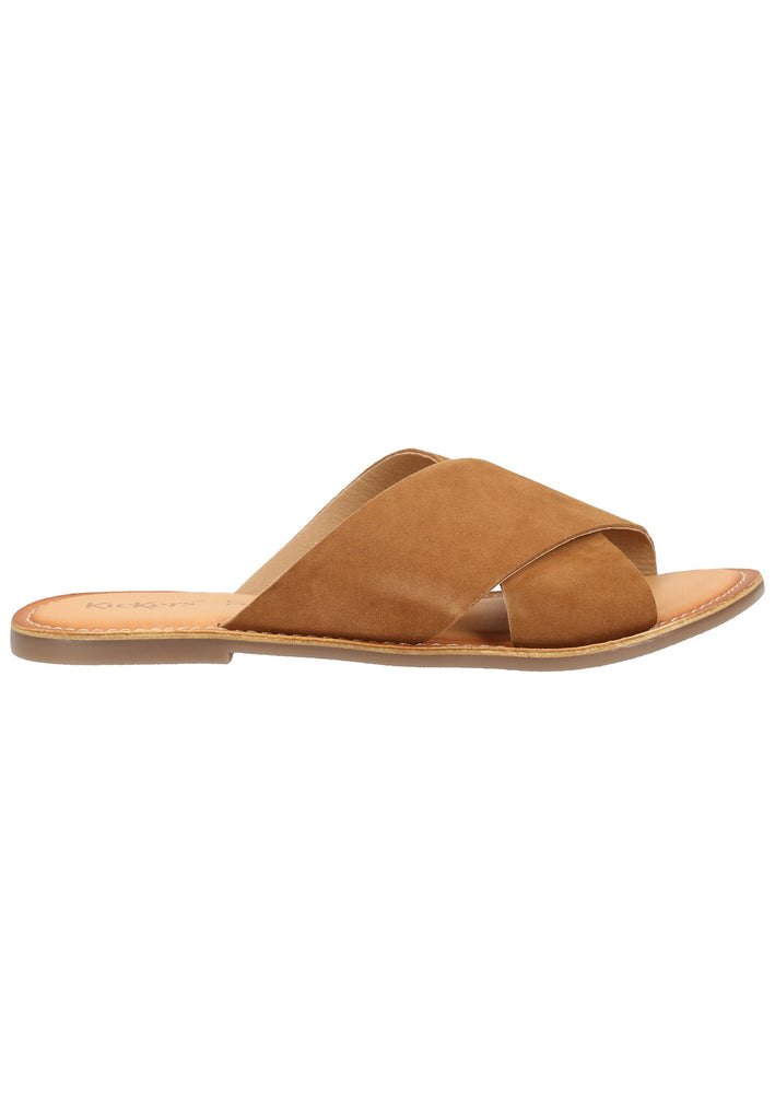 Kickers Pantoletten Leder Camel