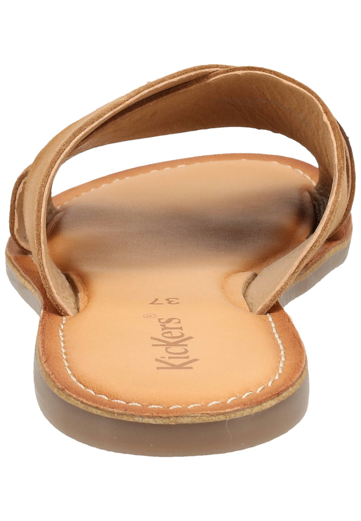 Kickers Pantoletten Leder Camel