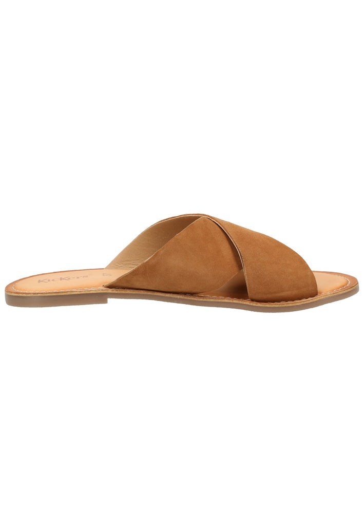Kickers Pantoletten Leder Camel