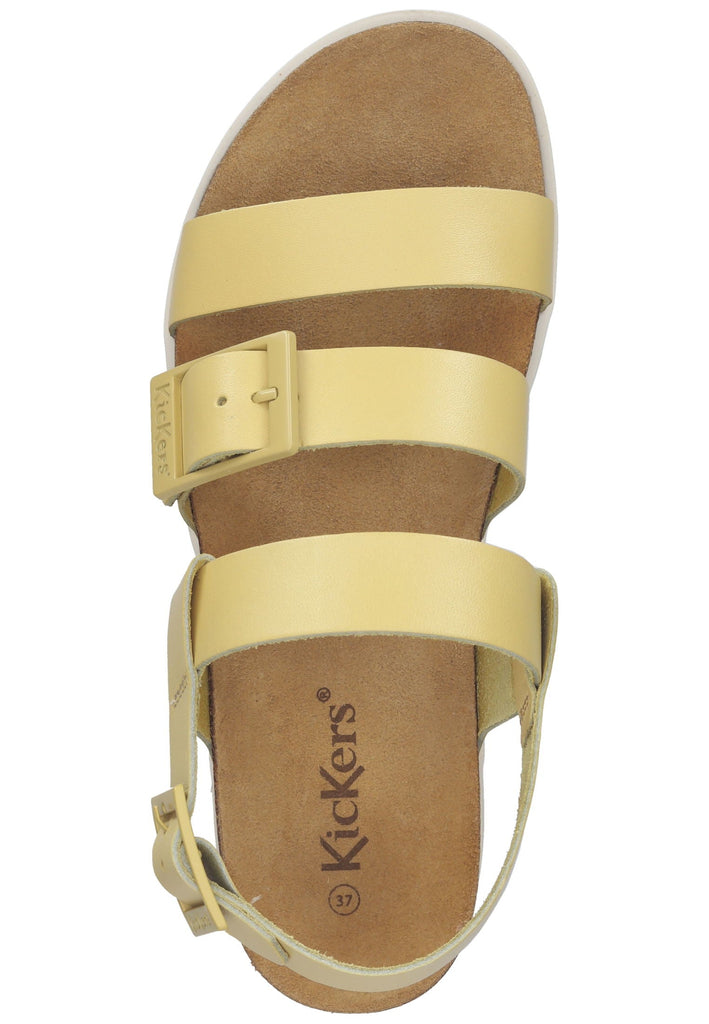 Kickers Pantoletten Leder Gelb
