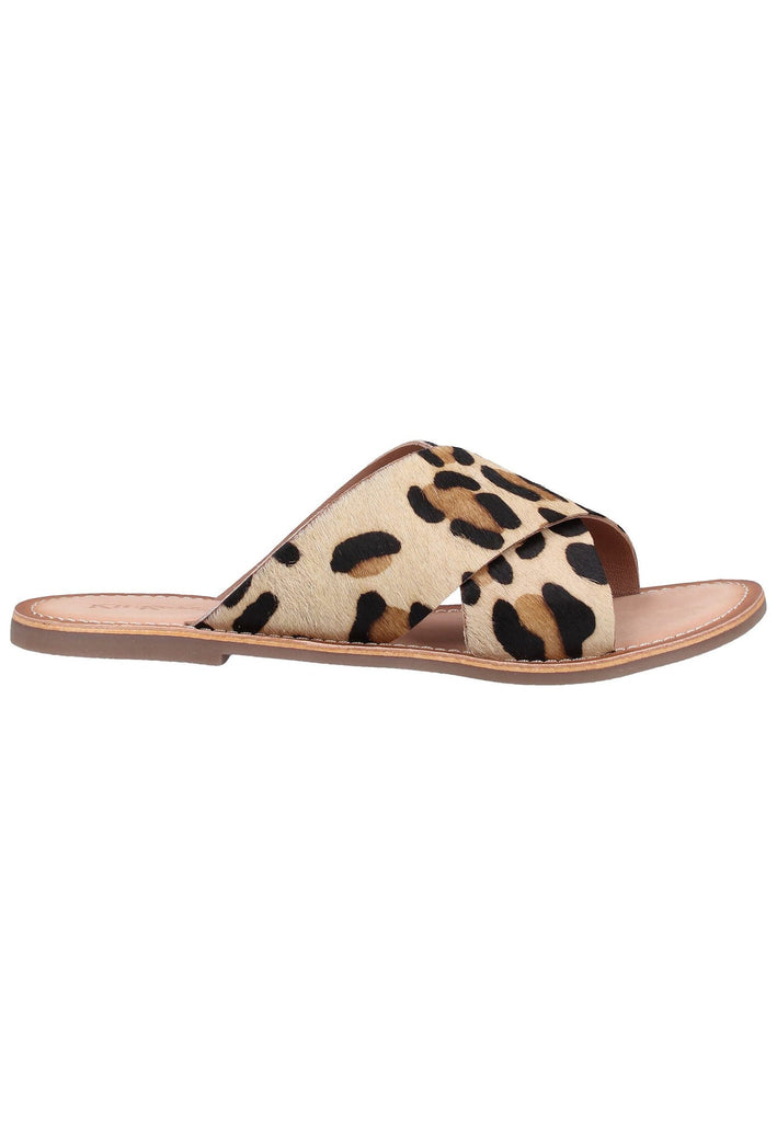 Kickers Pantoletten Leder Leopard