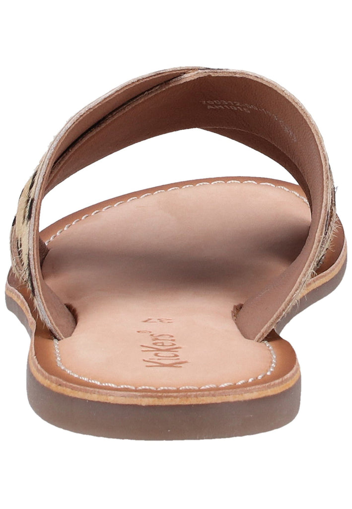 Kickers Pantoletten Leder Leopard