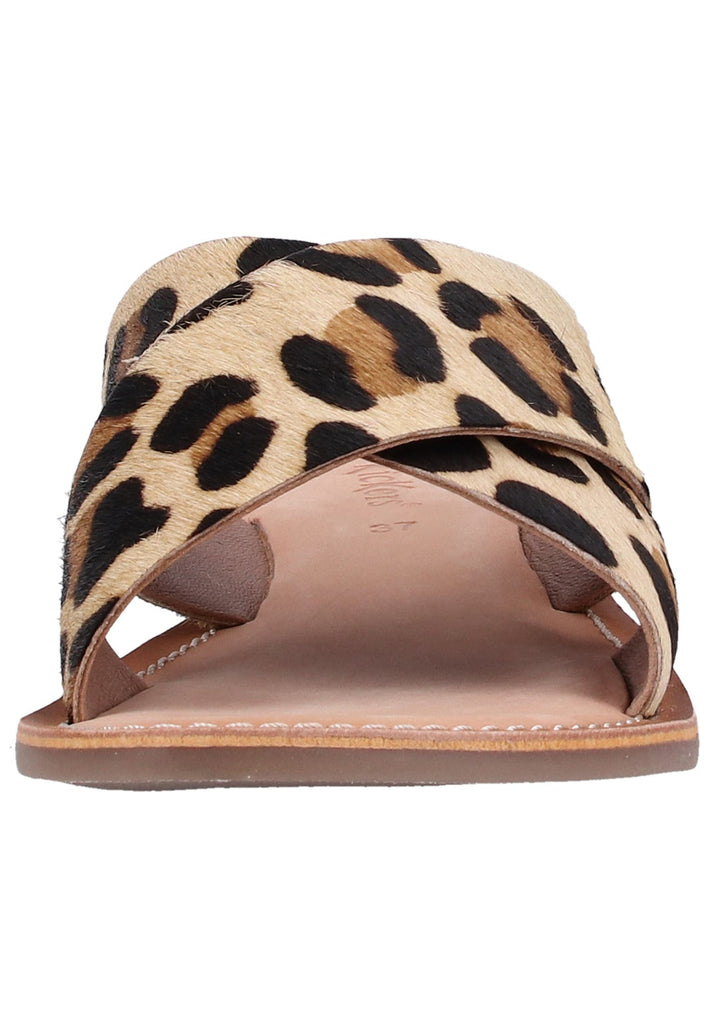 Kickers Pantoletten Leder Leopard