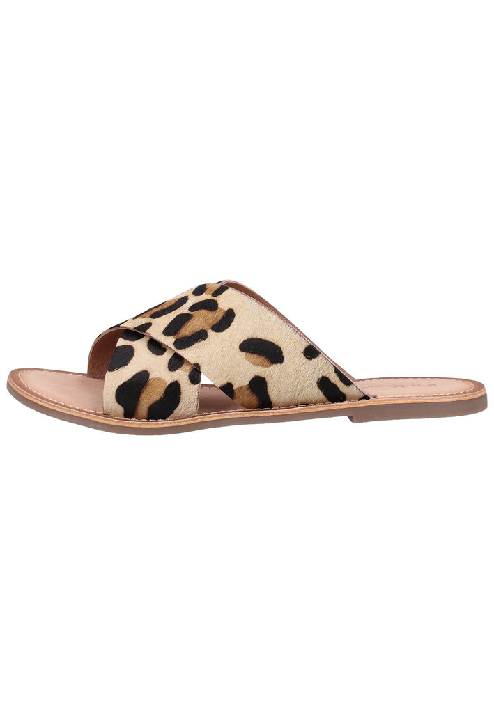 Kickers Pantoletten Leder Leopard