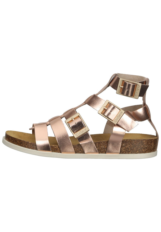 Kickers Pantoletten Leder Rose