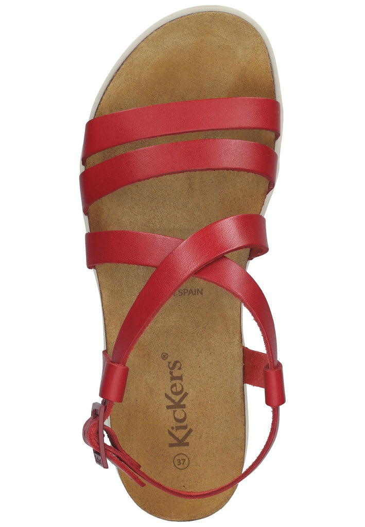 Kickers Pantoletten Leder Rot