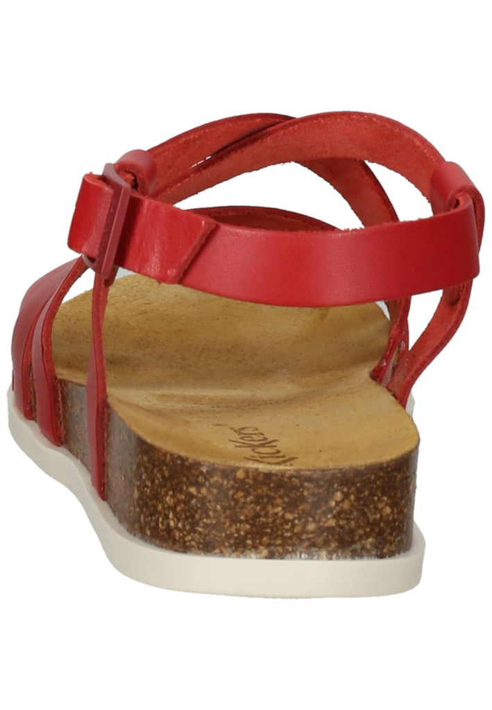 Kickers Pantoletten Leder Rot