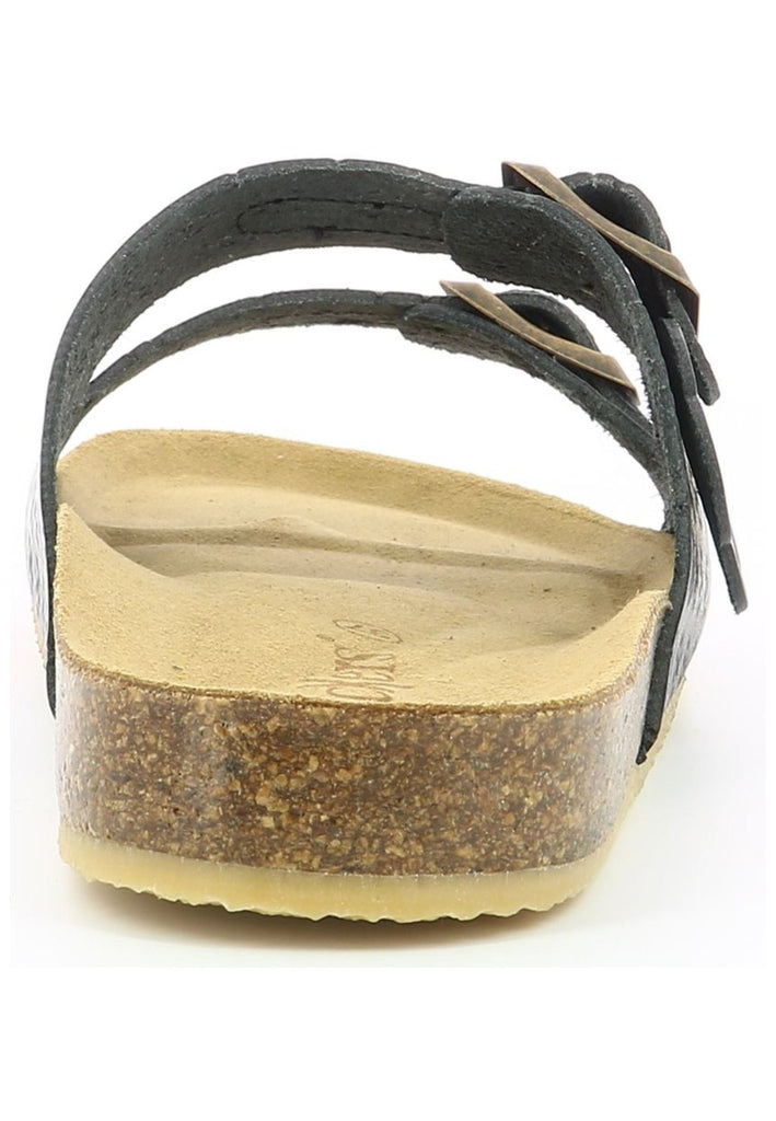 Kickers Pantoletten Leder Schwarz