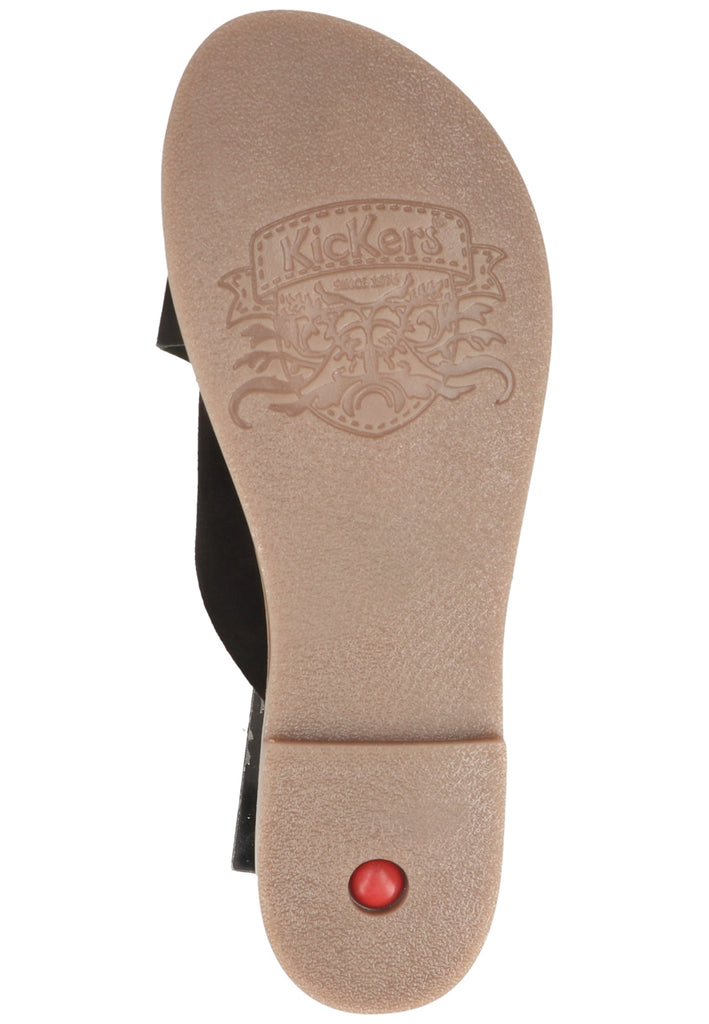Kickers Pantoletten Leder Schwarz