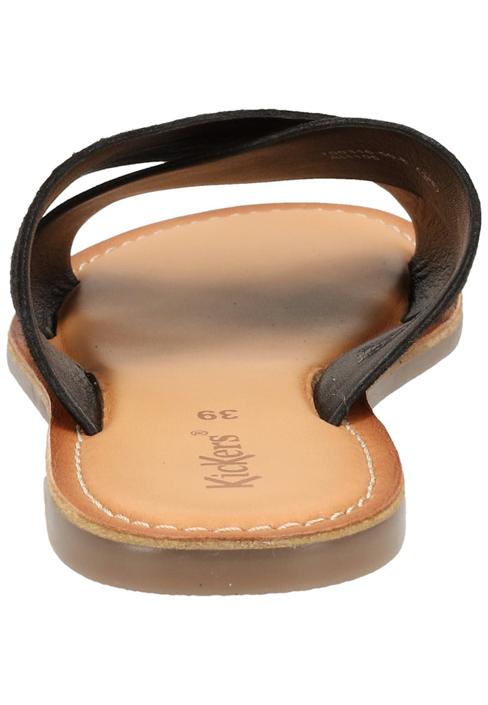 Kickers Pantoletten Leder Schwarz