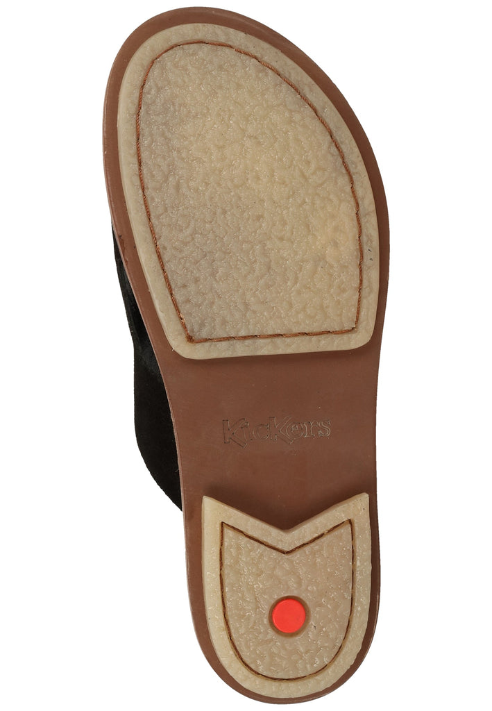 Kickers Pantoletten Leder Schwarz
