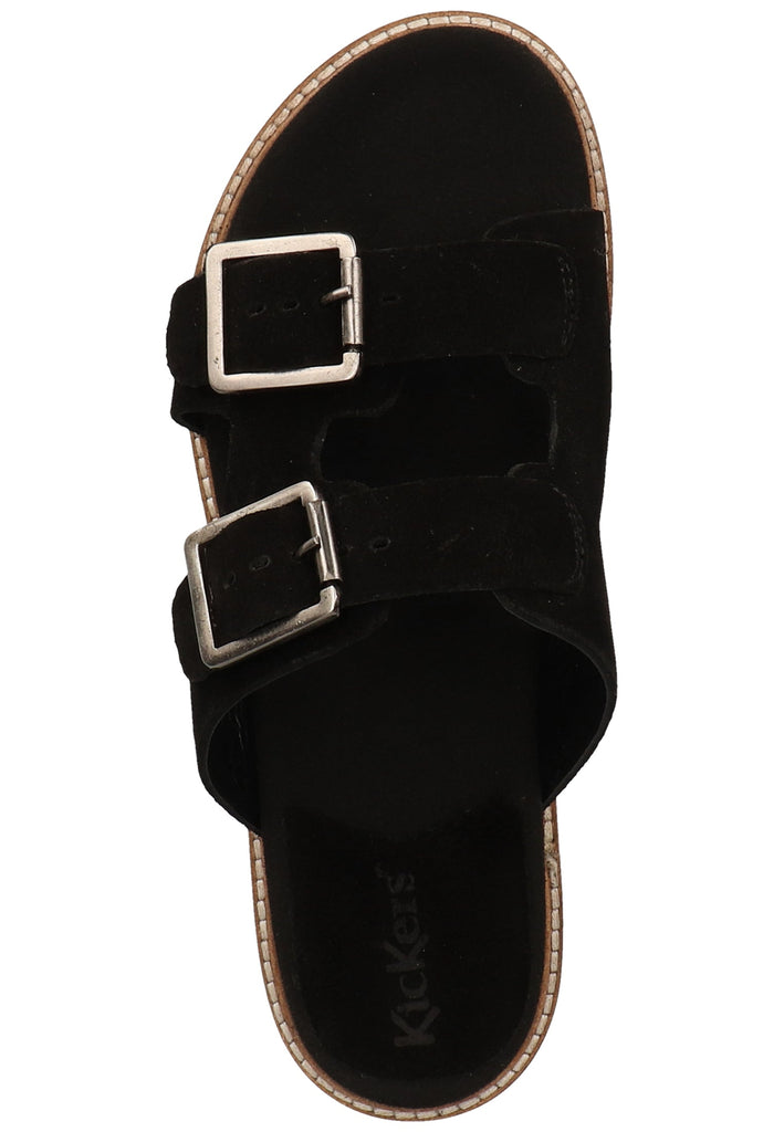 Kickers Pantoletten Leder Schwarz