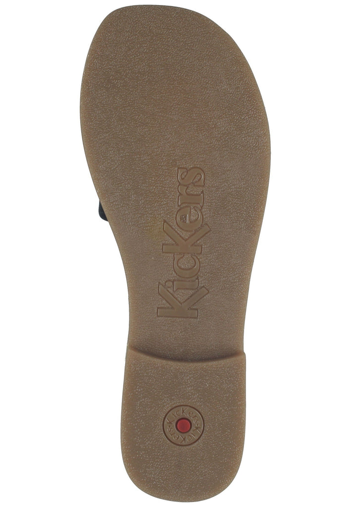Kickers Pantoletten Leder Schwarz
