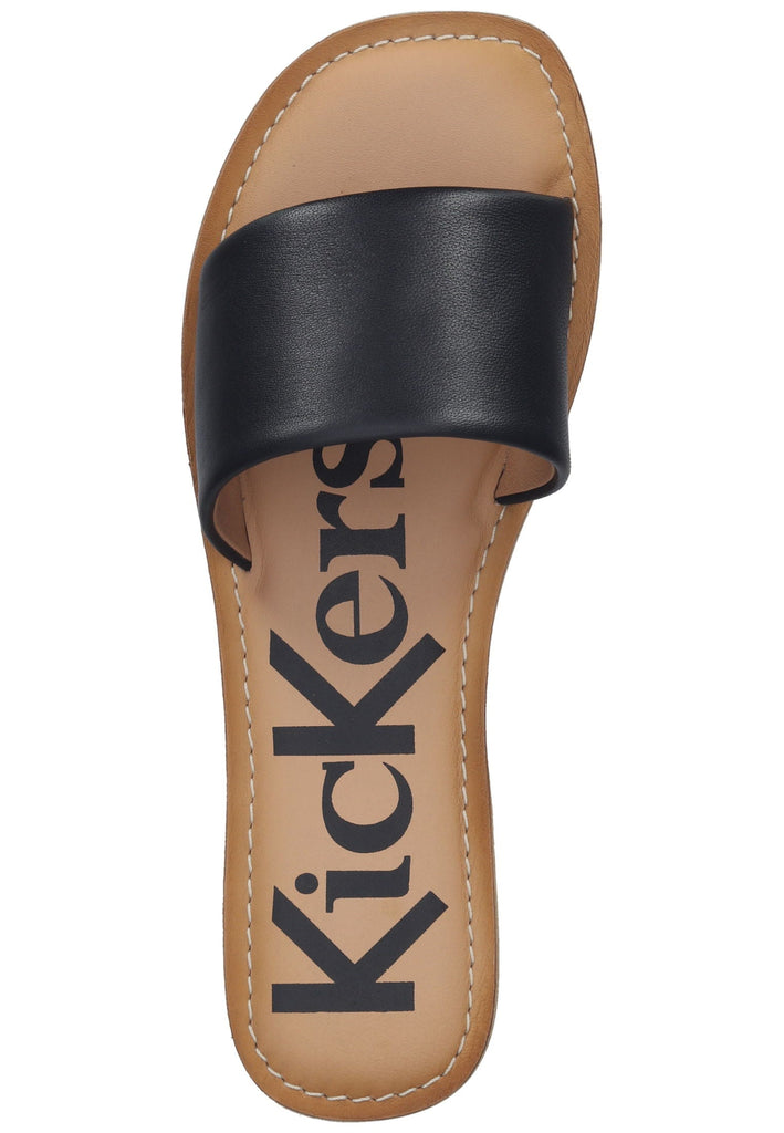 Kickers Pantoletten Leder Schwarz