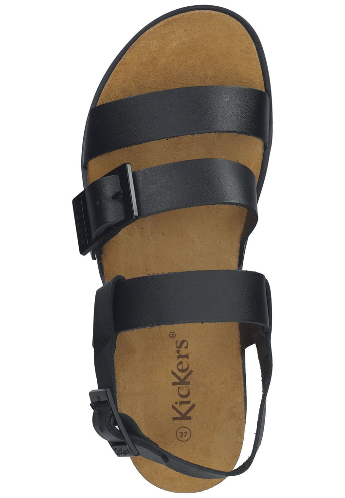 Kickers Pantoletten Leder Schwarz