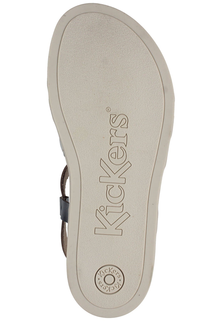 Kickers Pantoletten Leder Silber