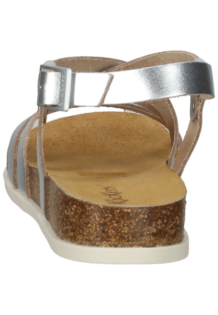Kickers Pantoletten Leder Silber