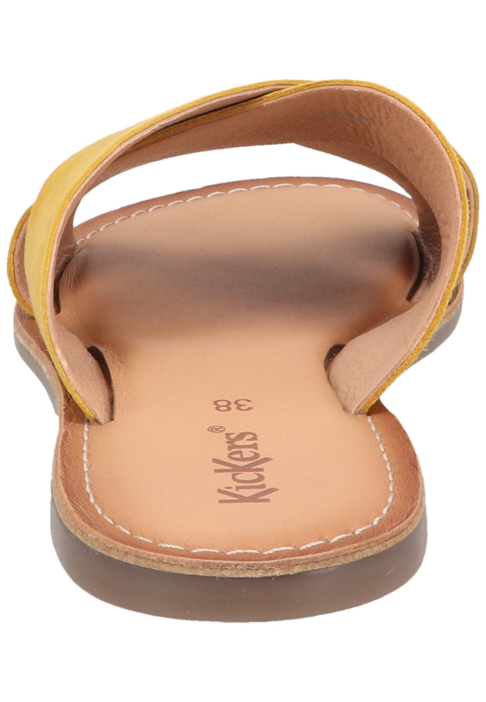 Kickers Pantoletten Veloursleder Gelb