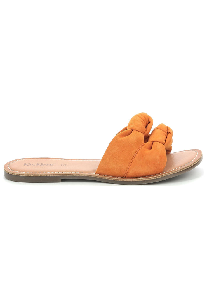 Kickers Pantoletten Veloursleder Orange
