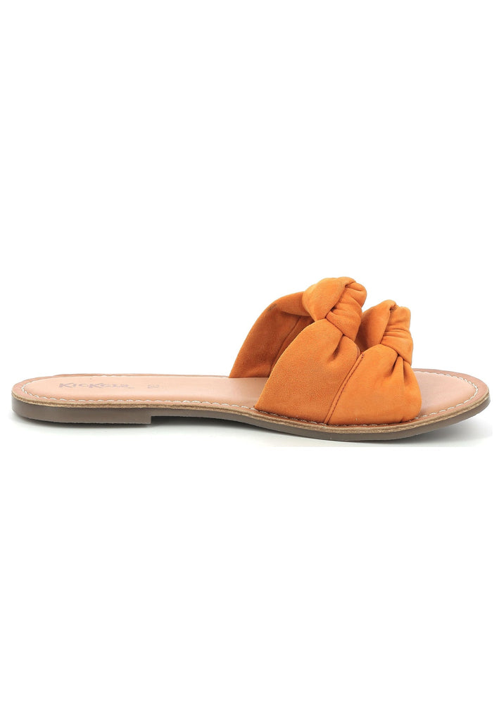 Kickers Pantoletten Veloursleder Orange