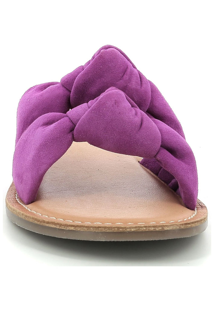 Kickers Pantoletten Veloursleder Violett