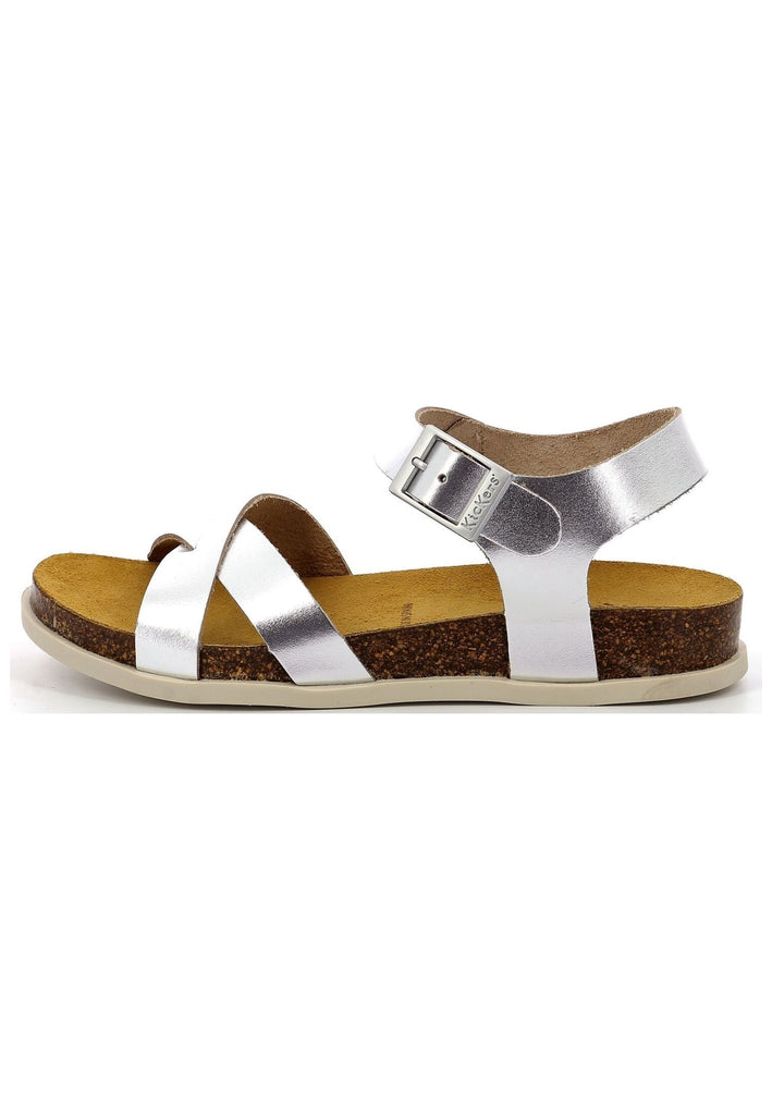 Sandalen Kickers Sandalen Leder Silber