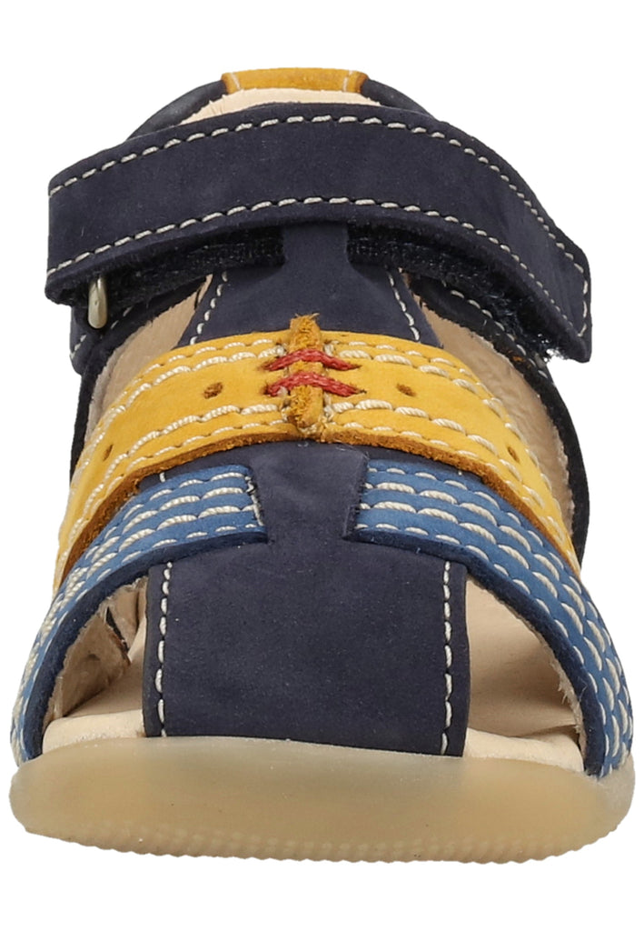 Kickers Sandalen Leder Blau/Gelb