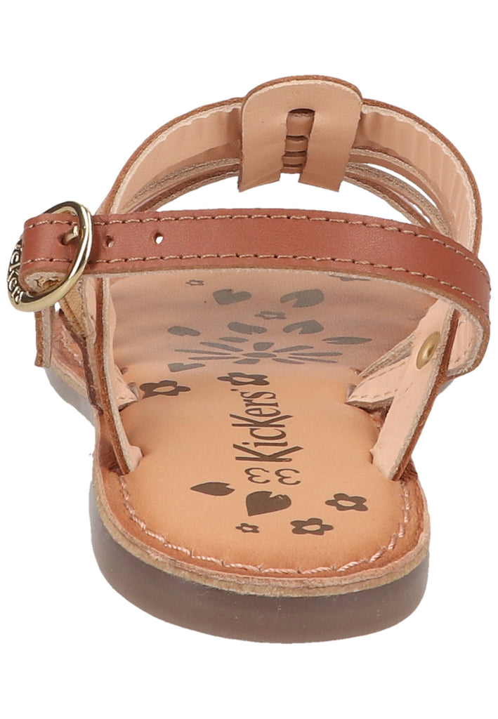 Kickers Sandalen Leder Braun/Gold