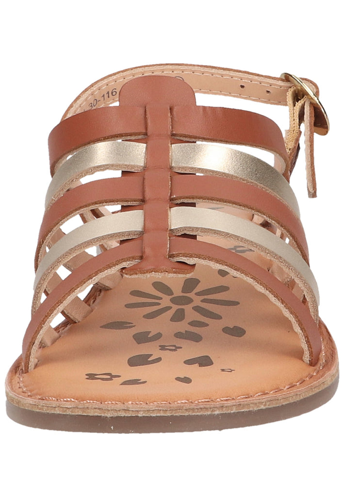 Kickers Sandalen Leder Braun/Gold