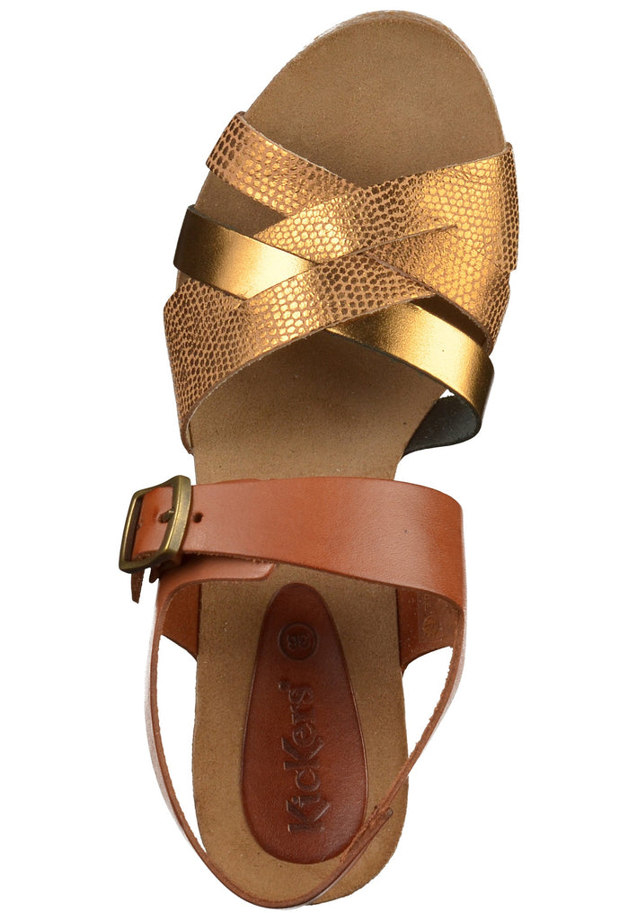 Kickers Sandalen Leder Bronze