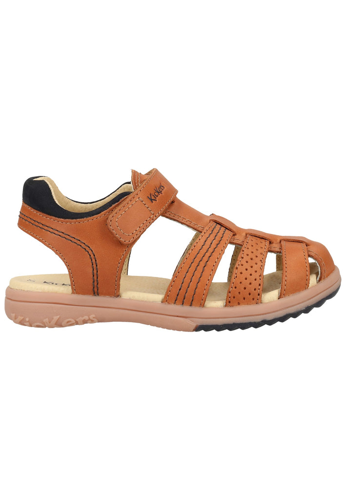 Kickers Sandalen Leder Camel