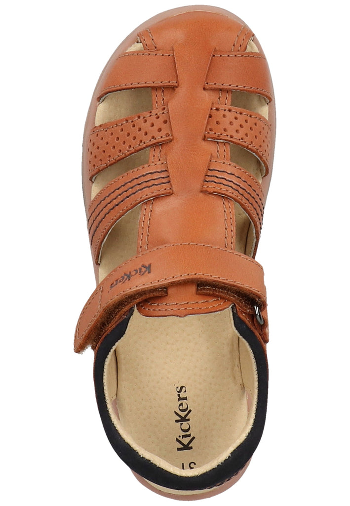 Kickers Sandalen Leder Camel