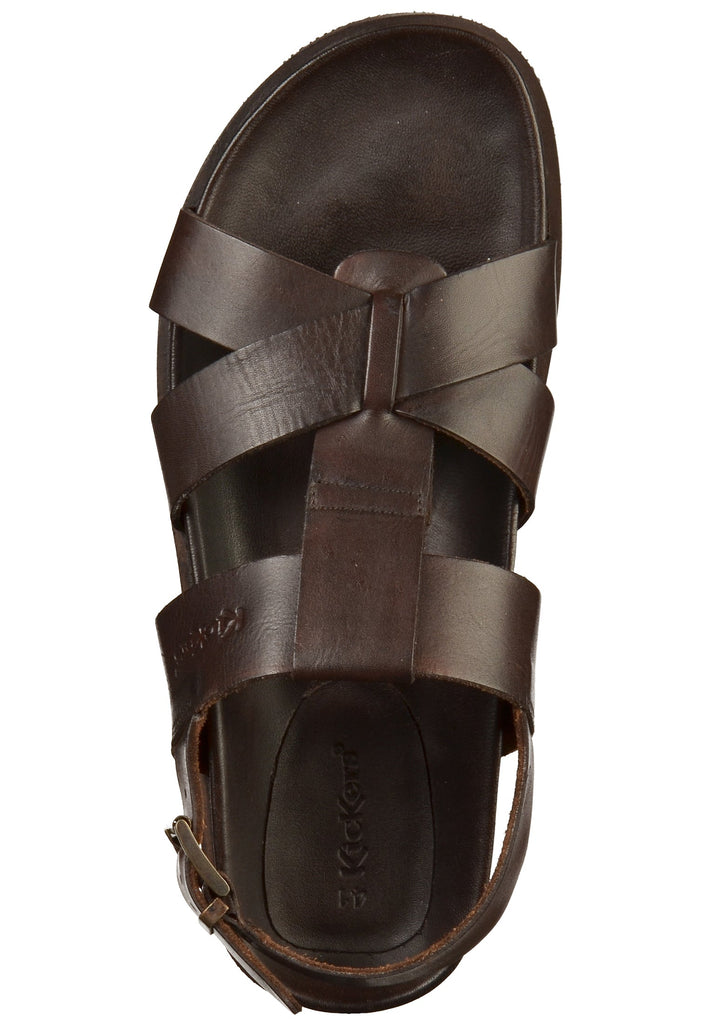 Kickers Sandalen Leder Dunkelbraun