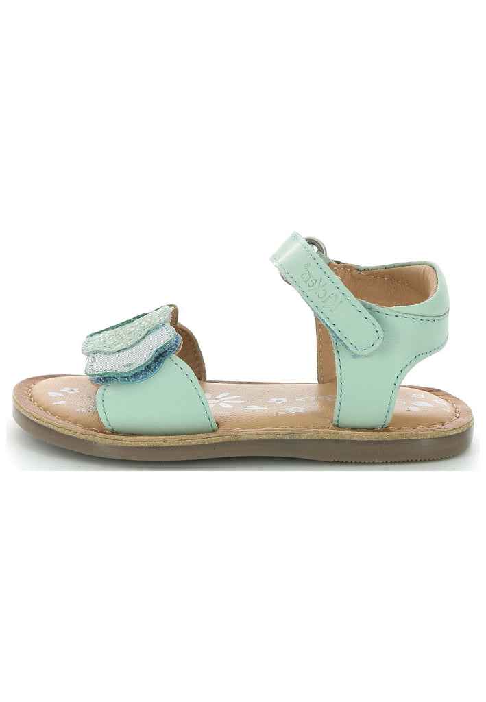 Kickers Sandalen Leder Hellgrün