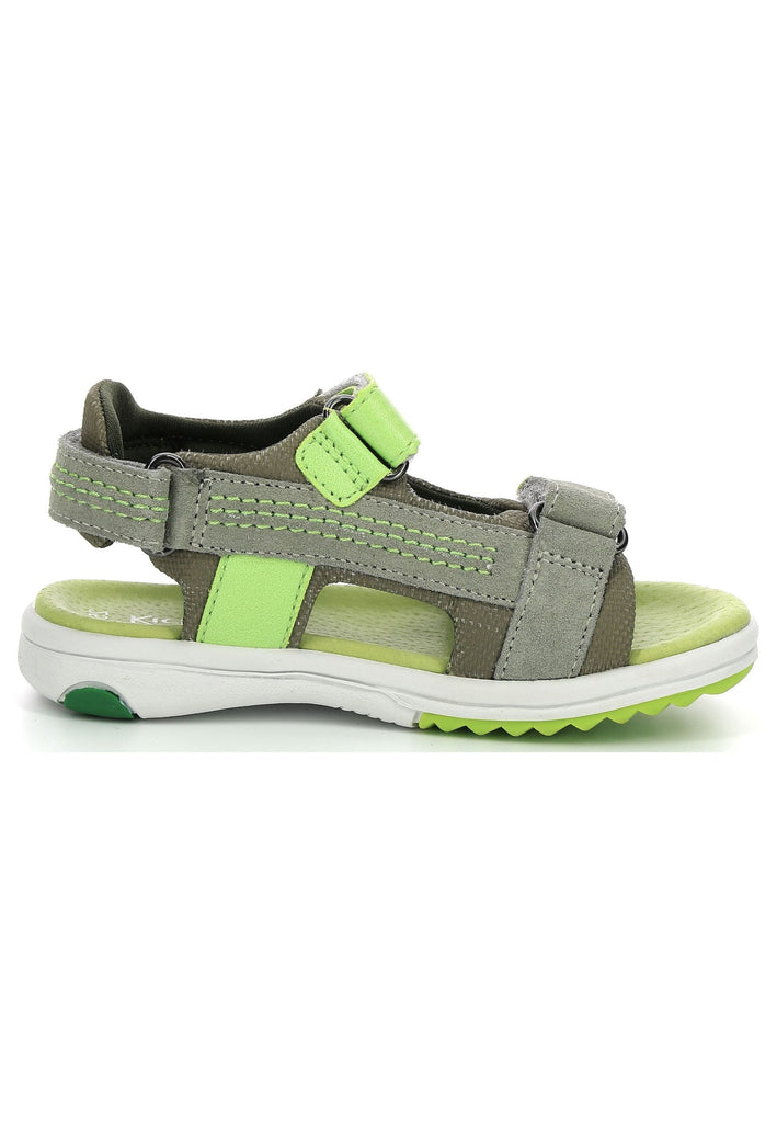 Kickers Sandalen Leder Khaki/Gruen