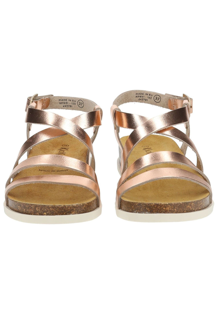 Kickers Sandalen Leder Metallic Rose