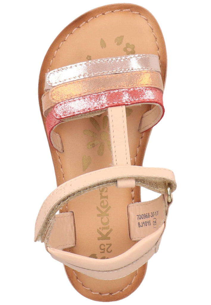 Kickers Sandalen Leder Rose Metallic