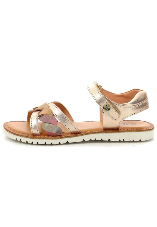 Kickers Sandalen Leder Rosegold