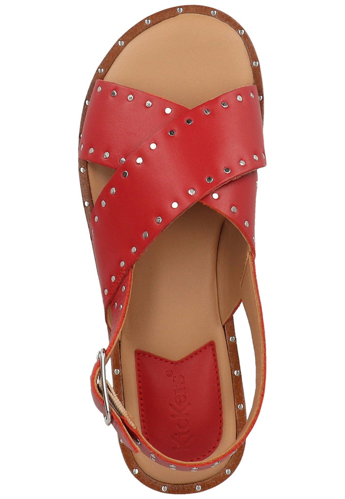 Kickers Sandalen Leder Rot