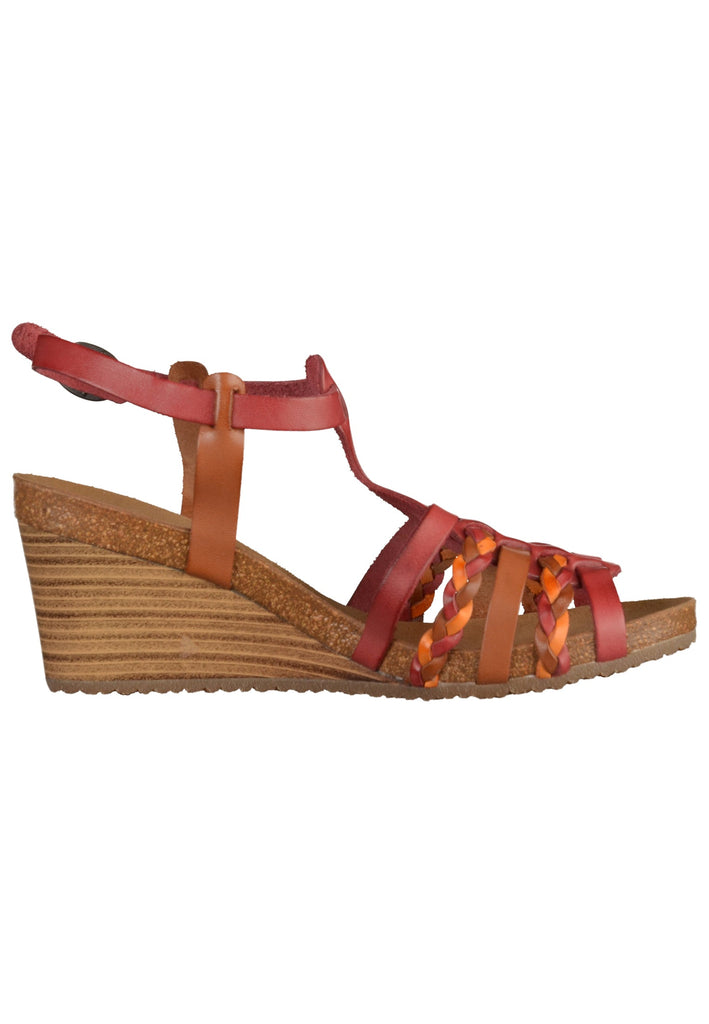Kickers Sandalen Leder Rot/Braun